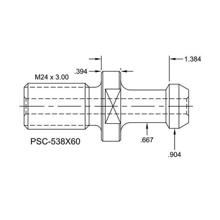 Tj Davies Co Coolant Through Retention Knob PSC-538X60
